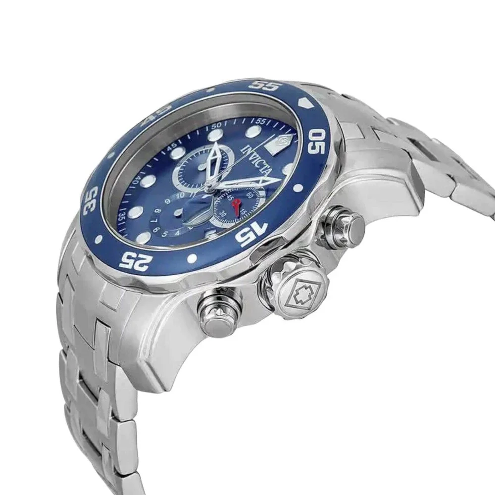 Invicta Pro Diver 0070 Chronograph Blue Dial Men's 48mm Watch New - Picture 4 of 5